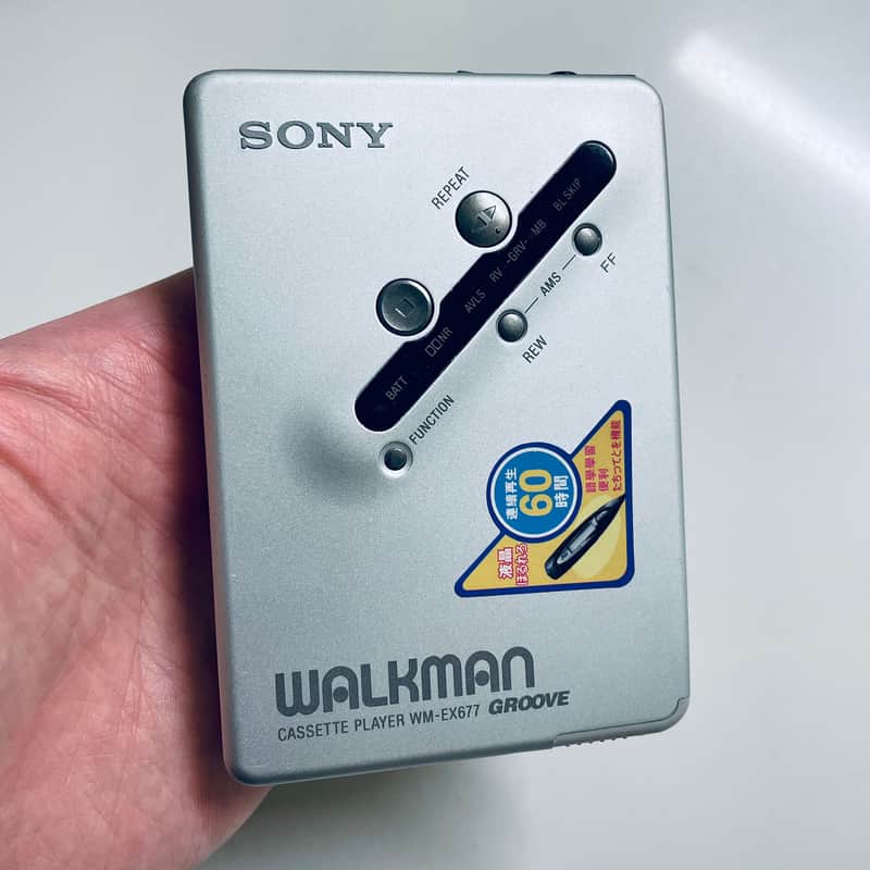 Sony EX677 Walkman Cassette Player, Excellent Silver ! Working ! image 1
