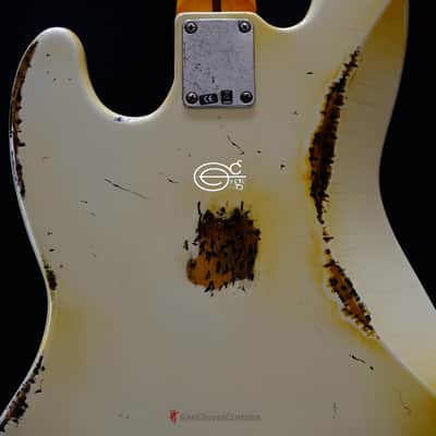 Fender Standard Jazz Bass 60th Anniversary Vintage White Aged Relic image 2