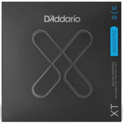 D'Addario XT 80/20 Bronze Coated Acoustic Guitar Strings, Light 12-53 image 2