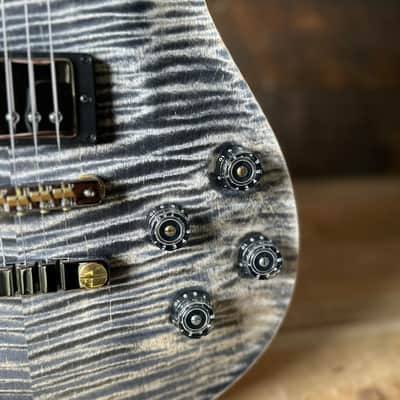 PRS Wood Library McCarty 594 Flamed Maple 10 Top, Swamp Ash Back, Stained Flamed Maple Neck, Bound Ebony FB - Satin Charcoal 418878 image 8