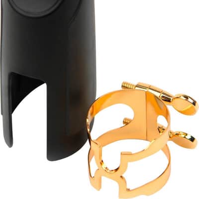 Rico HTS1G Tenor Saxophone H-Ligature & Cap for Hard Rubber Mouthpieces