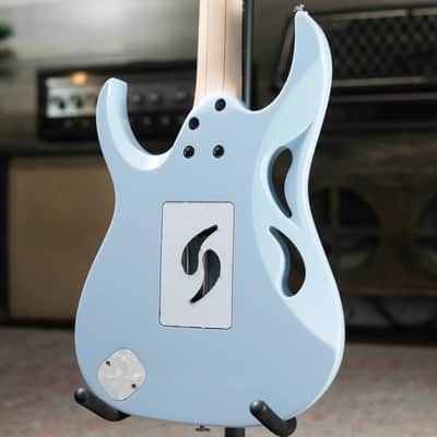 Ibanez PIA3761C Steve Vai Signature Electric Guitar - Blue Powder with Hardshell Case image 2