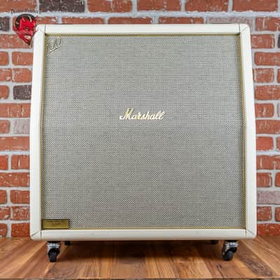 Marshall 1959SLP 35th Anniversary MK II Reissue 2-Channel 100-Watt Guitar Amp Head 1997 White w/ Matching 1960AX 4x12 Cabinet image 10
