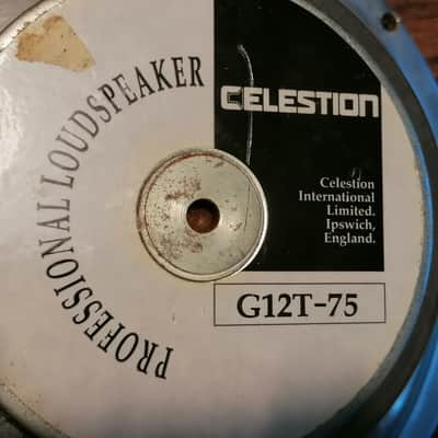 Celestion T3760 G12T-75 12" 75-Watt 16 Ohm Replacement Speaker 2010s - Silver image 2