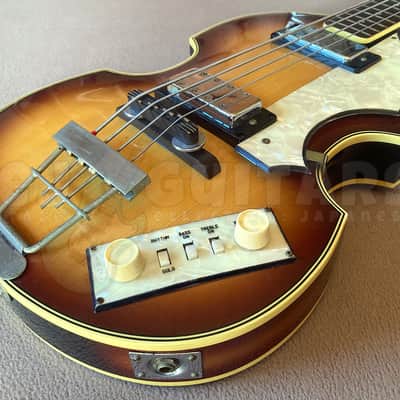 GRECO VB-450 1976 - w/HSC - VINTAGE JAPAN VIOLIN BASS image 9