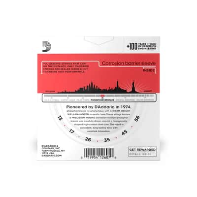 D’Addario - EJ17-3D - Acoustic Guitar String Pack - Medium Gauge - 3 Pack image 3
