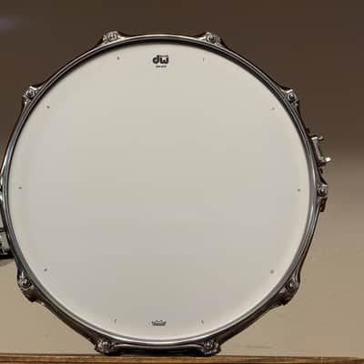 DW Collector's Series Nickel Over Brass 5.5x14 Snare Drum image 9