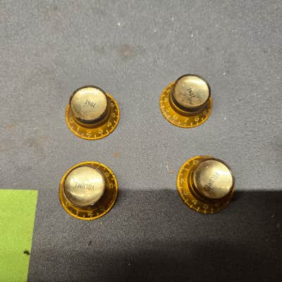 Gibson Reflector Knobs 1960's - Gold image 2