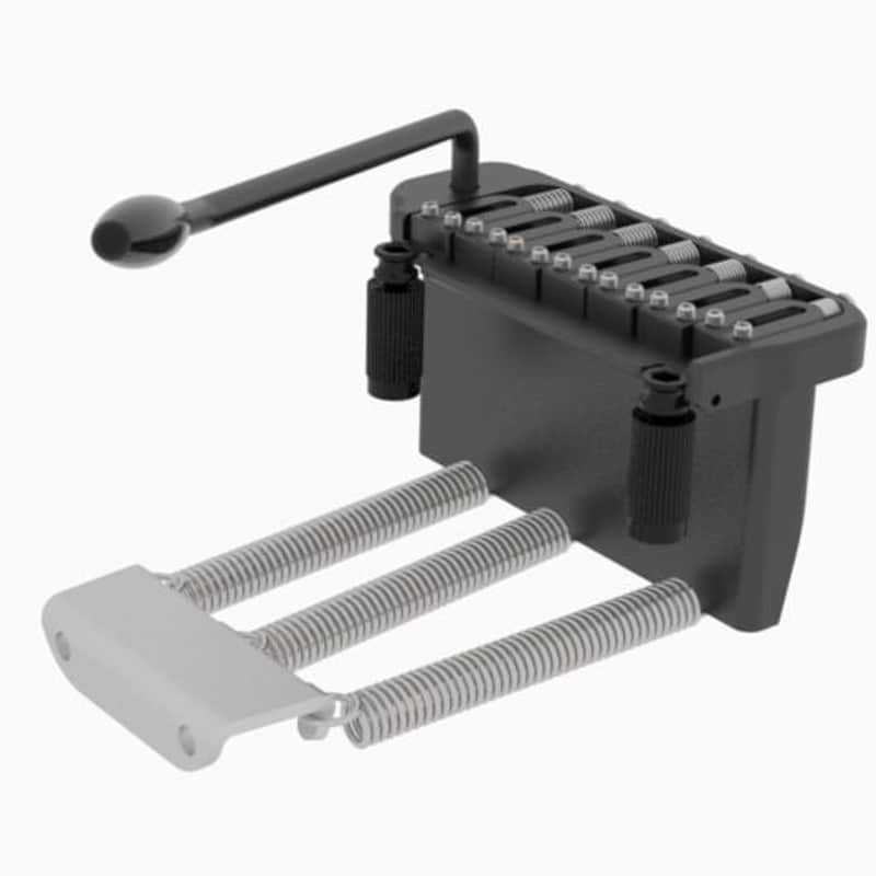 Hipshot 42170VB 2-Point 7-String US Contour Guitar Tremolo Bridge - BLACK image 1