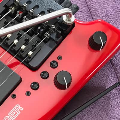 Vintage Left-Handed Red Steinberger GL4T TransTrem Guitar - Restored by Jeff Babicz! - HeadlessUSA image 5