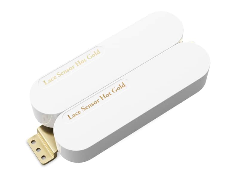 LACE Sensor Hot Gold Dually Humbucker (19.2k) - White image 1