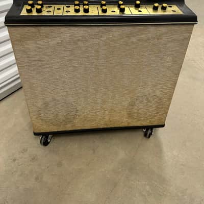 Magnatone M15A Custom Series 2-Channel 38-Watt 2x8" Stereo Guitar Combo 1960s - Dark Gray/Gold image 1