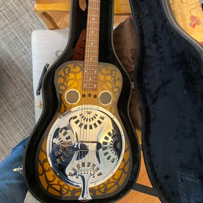 Dobro Square Neck Resonator Lapsteel 1993 - Sunburst image 1