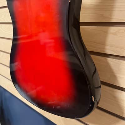 Harmony H17 Silhouette / Bobkat 1965 - Cherry Red Sunburst image 12