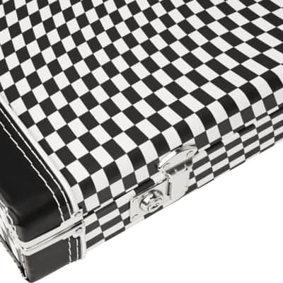 Fender Classic Series Case, Strat/Tele, Wavy Checkerboard Guitar Case image 7