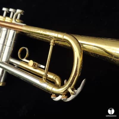 1963 BIG BELL C.G. Conn 6B Victor coprion leadpipe trumpet case mouthpiece gamonbrass image 4