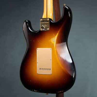 Fender Custom Shop 2019 1957 Stratocaster Relic/Closet Classic w/Case - Faded Aged Wide Fade 2 Tone Sunburst - Preowned image 7