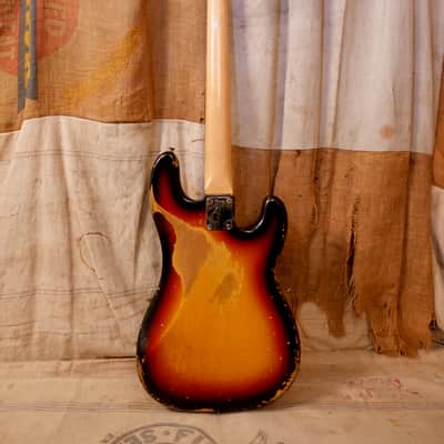 Fender Precision Bass Lefty 1969 - Sunburst image 7