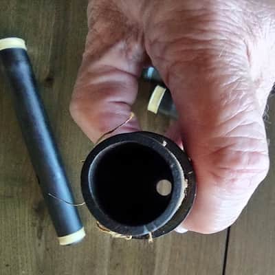 Antique Blackwood One Key D Flute w/Box 19th century Irish image 5