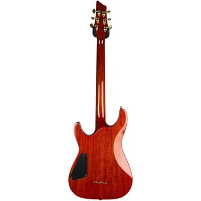 Schecter Diamond Series C-1 Elite 2008 - Amber Quilt image 4