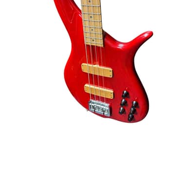 F BASS BN4 Trans Red, Maple Fingerboard, Very Good w/Cosmetic Flaws image 5