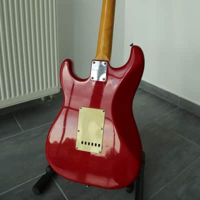 1984 Squier by Fender JV strat stratocaster MIJ Japan torino red image 9