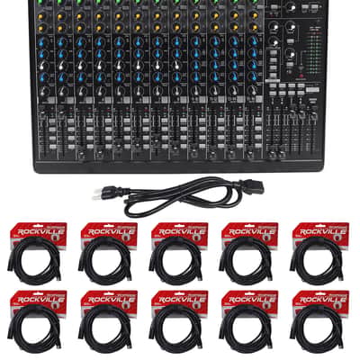 Mackie 1642VLZ4 16-channel Compact Analog Low-Noise Mixer + (10) XLR Cables image 1