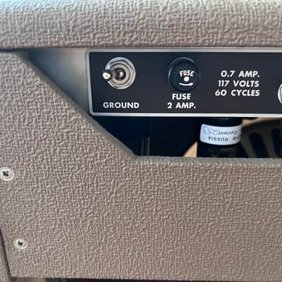 Original 1962 Fender Princeton Amp USA FULLERTON brownface image 6