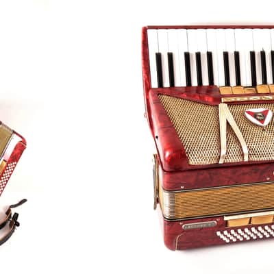 Rare Vintage Accordion Delicia Accord V 48 bass,8 registers (5+3)~Czech Republic - Video image 2