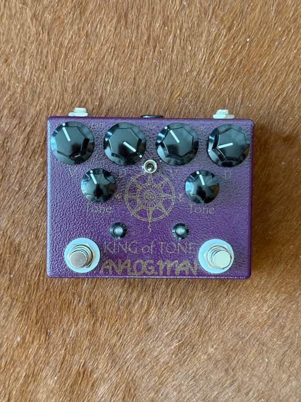 Analogman King of Tone V4 with Red Side High Gain Option and Mode Toggle Switch 2009 - Present - Graphic image 1
