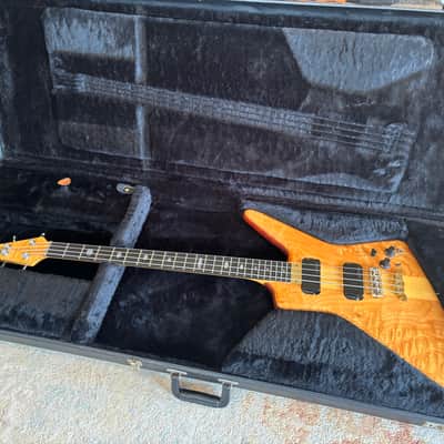 Alembic Spoiler Exploiter 4 string Bass guitar 1984 - Maple w OHSC image 2