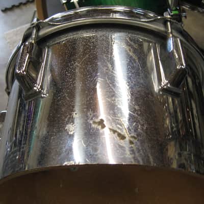 Pearl 6X5.5 & 10X6.5 Fiberglass Concert Toms w/mount 70's - 80's chrome image 14