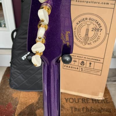 Kauer Banshee - Deep Purple Flake with White Racing Stripes image 13