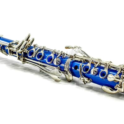 SKY Music High Quality Bb Blue Clarinet Package Nickle Silver Keys German Style image 5