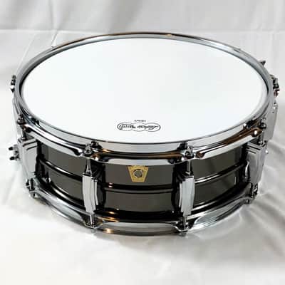 Open Box/Display Model Ludwig LB416 Black Beauty 5" x 14" 10-Lug Brass Snare Drum - Black Nickel-Plated image 4