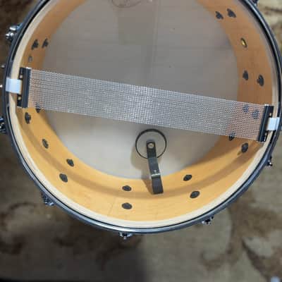 Walker Custom Drums 14x5.5 Silver Sparkle Snare Drum - VIDEO image 2