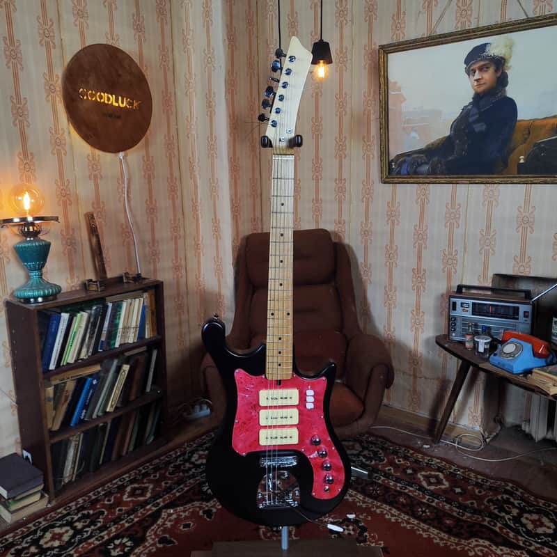 Ural 650 Style Electric Guitar Tremolo USSR UA Rare Deluxe Precision image 1
