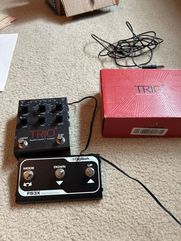 DigiTech TRIO Plus Band Creator + Looper with FS3X 3-Button Footswitch 2016 - Present - Grey