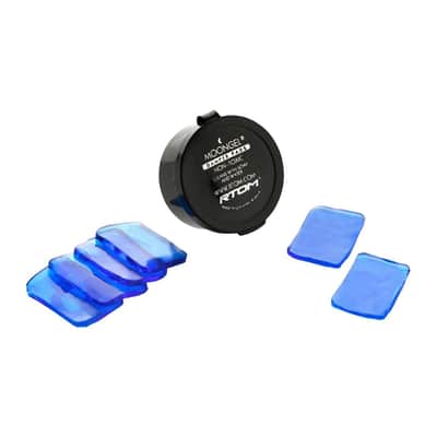 RTOM Moongel Drum Damper Pads - Blue 6-Pack image 4