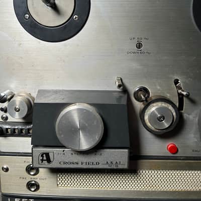 CROSS FIELD AKAI M-8 Stereo Tube Reel-to-Reel - Working Tube Preamps - PLAY Needs Belt image 2