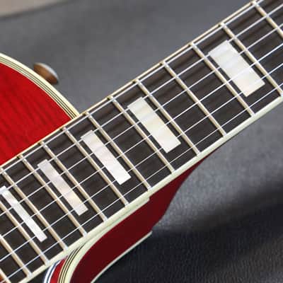 2004 Gibson Custom Shop '68 Les Paul Custom Reissue Electric Guitar Flame Firemist + COA OHSC image 9