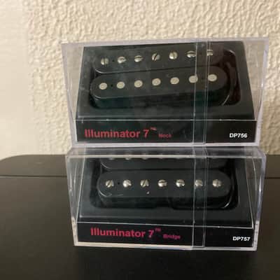 DiMarzio Illuminator 7 Neck & Bridge Humbucker Set - Black image 1