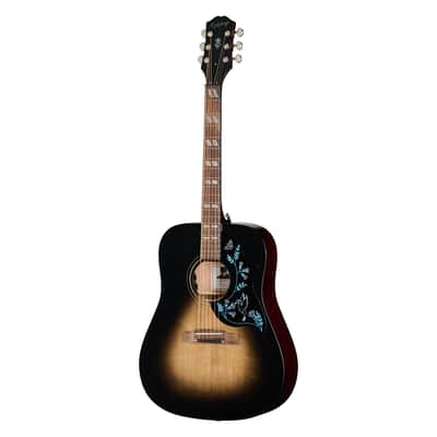 Epiphone Eric Church Hummingbird Dark Studio Acoustic-Electric - Cobra Burst image 2