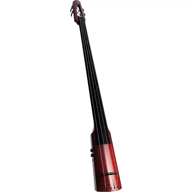 NS Design WAV4c Series 4-String Upright Electric Double Bass - Transparent Red image 1