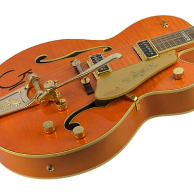 Used 2023 Gretsch G6120T-55 Vintage Select '55 Chet Atkins Hollow Body Western Orange #JT23020594 image 2