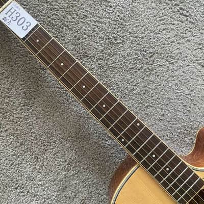 40 Inch Single Cut Acoustic Electric Guitar, Solid Spruce Top Body, Mahogany Neck image 6