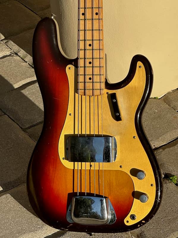 Fender Precision Bass 1958 - a beautiful all original 3-tone Sunburst example w/a Gold'gard ! image 1