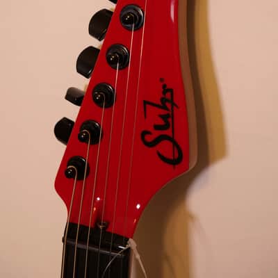 MMC Suhr 10th Anniversary Andy Wood Modern T HH, Rosso Corsa W/Gig Bag image 4