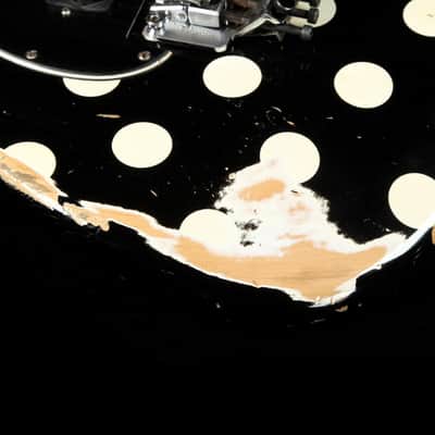 LsL Instruments Saticoy White Heavy Aging Black w/ White Polka Dots image 16