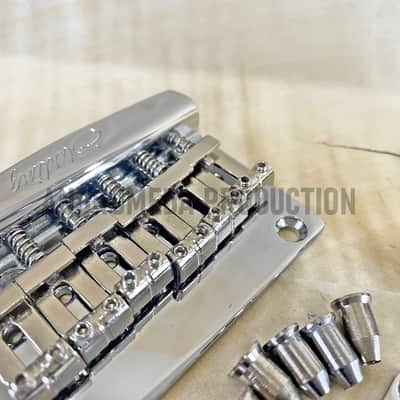 Genuine Hardtail Bridge guitar Sterling by Music Man Valentine JV60 Complete set kits (rare items) image 7